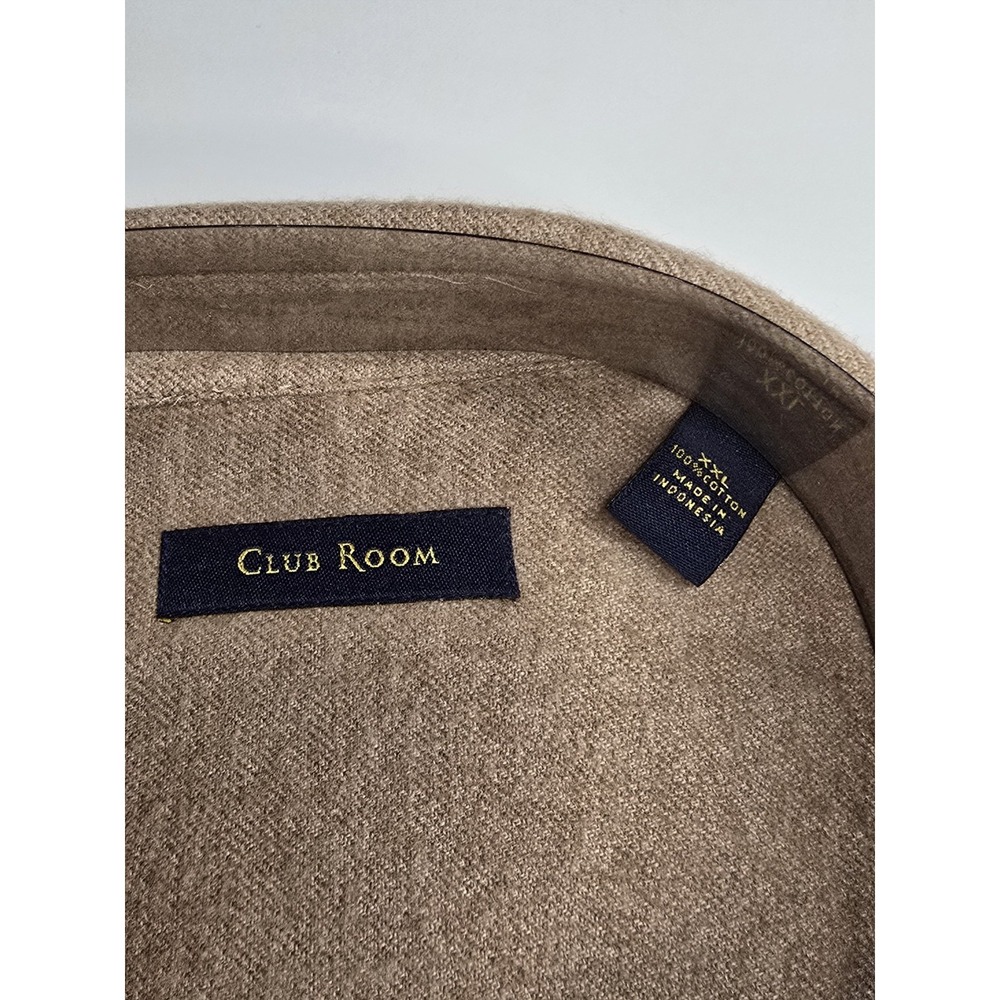Club Room By Charter Club Mens Long Sleeves Button Down Shirt SZ XXL Camel NWT - Picture 3 of 4
